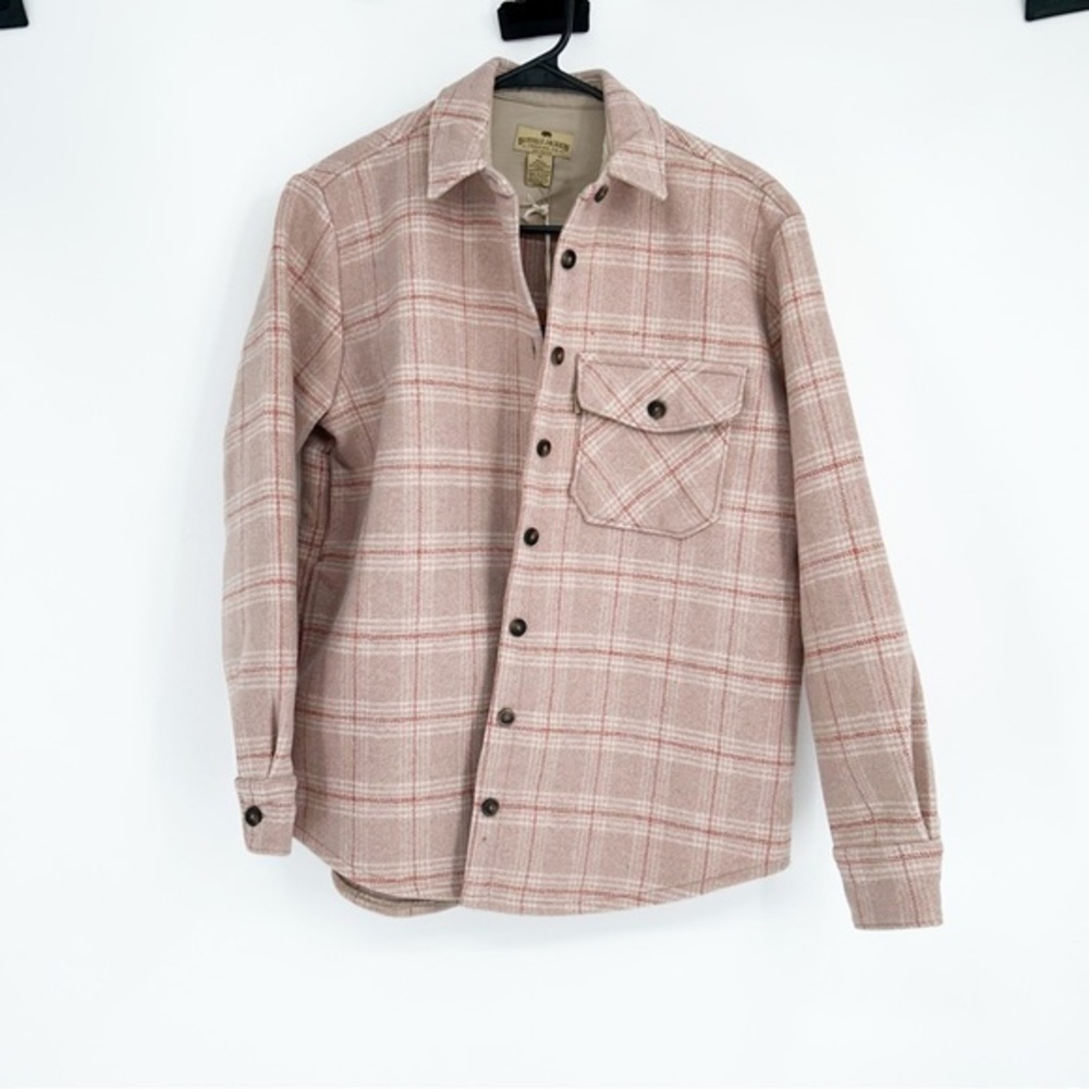 NWT Buffalo Jackson Trading Co Pink Shacket Chore Jacket Size Medium‎